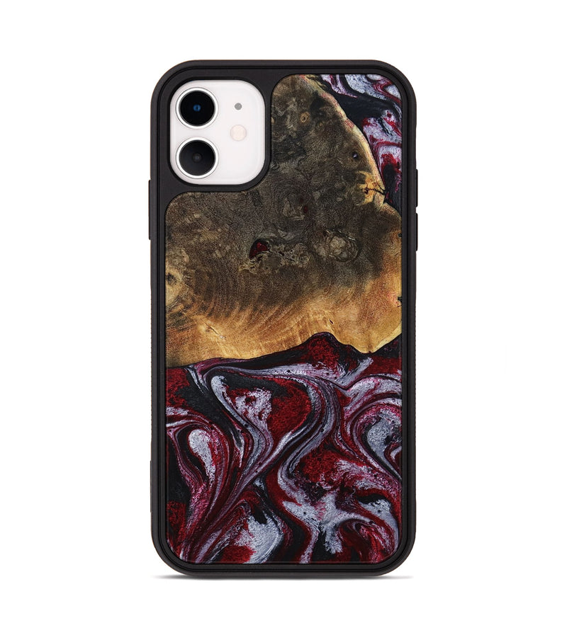 iPhone 11 Wood Phone Case - Javion (Red, 785854)