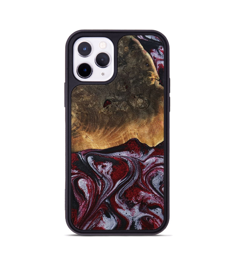iPhone 11 Pro Wood Phone Case - Javion (Red, 785854)
