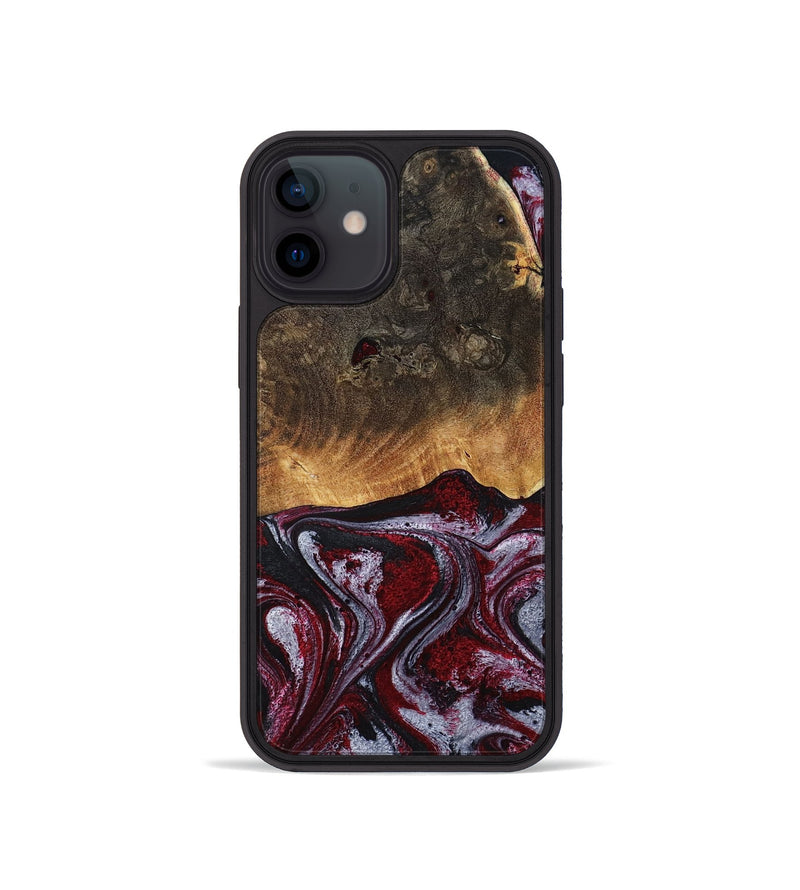 iPhone 12 mini Wood Phone Case - Javion (Red, 785854)