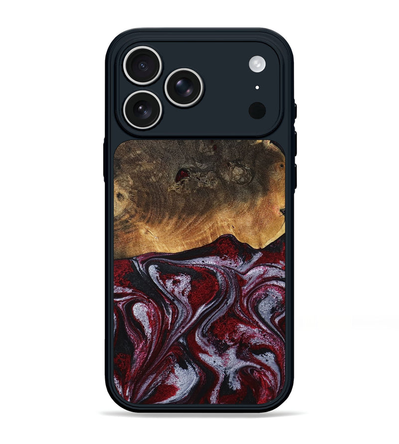 iPhone 17 Pro Max Wood Phone Case - Javion (Red, 785854)