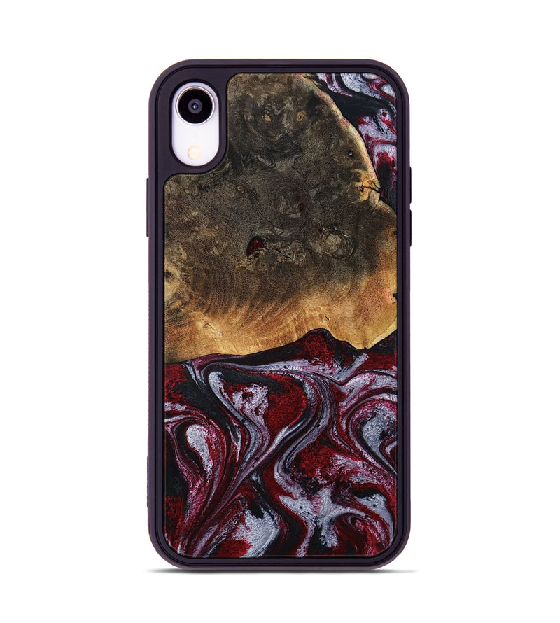 iPhone Xr Wood Phone Case - Javion (Red, 785854)