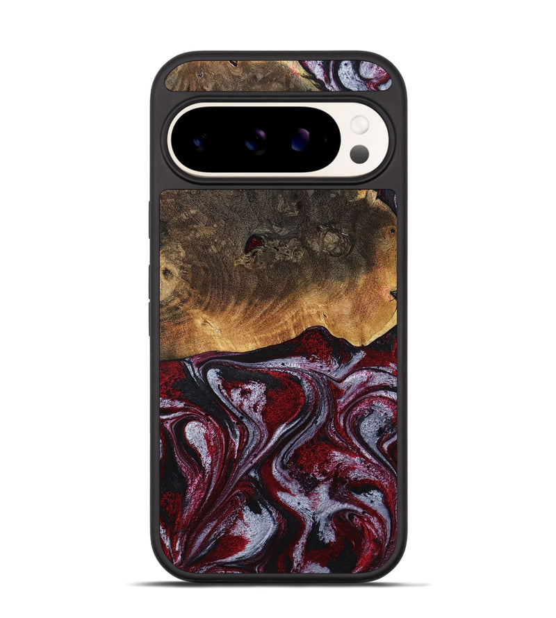 Pixel 9 Wood Phone Case - Javion (Red, 785854)