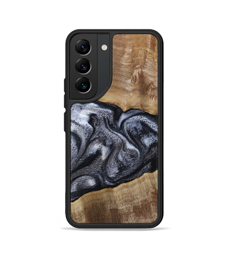 Galaxy S22 Wood Phone Case - Leland (Black & White, 785861)