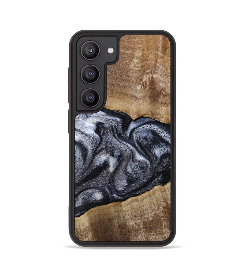 Galaxy S23 Wood Phone Case - Leland (Black & White, 785861)