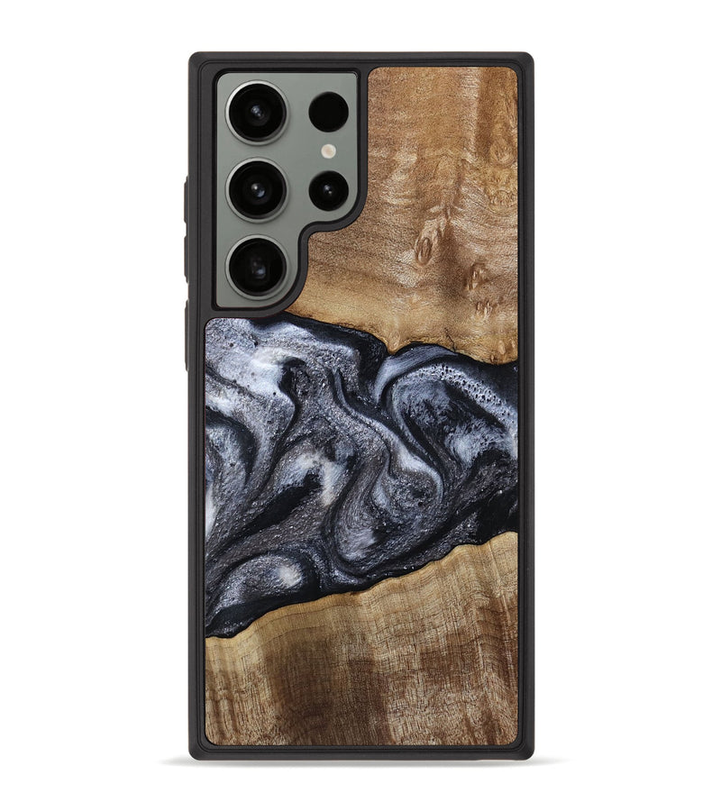 Galaxy S23 Ultra Wood Phone Case - Leland (Black & White, 785861)