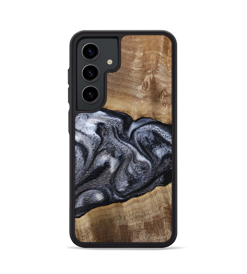 Galaxy S24 Wood Phone Case - Leland (Black & White, 785861)