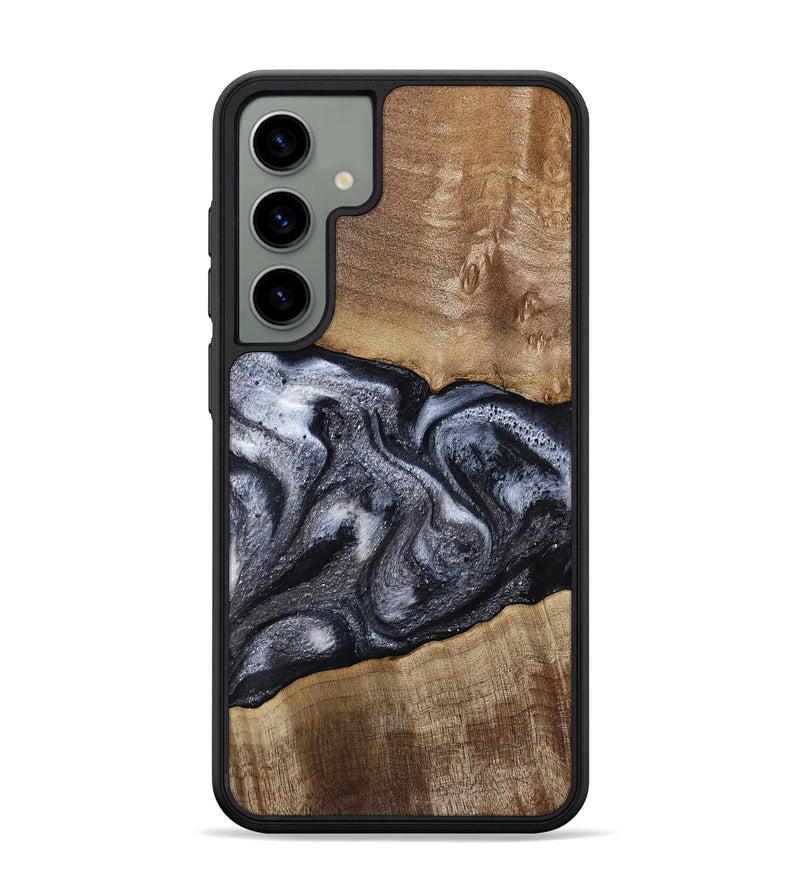 Galaxy S24 Plus Wood Phone Case - Leland (Black & White, 785861)