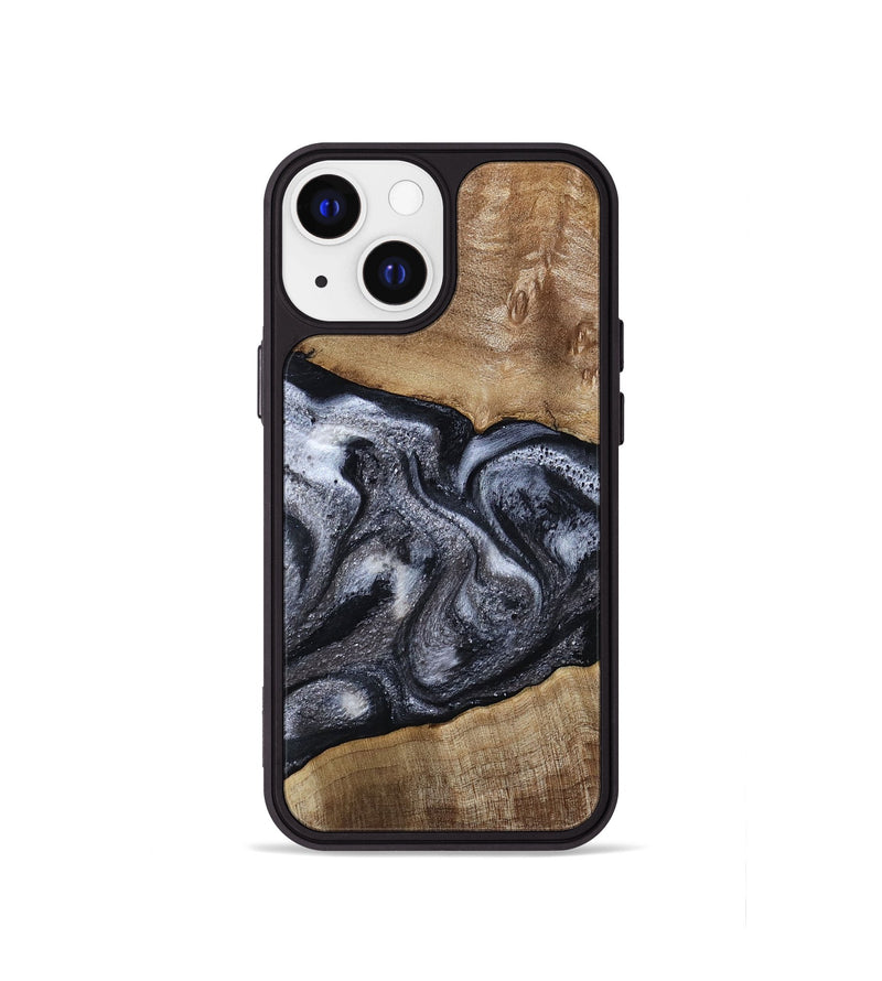 iPhone 13 mini Wood Phone Case - Leland (Black & White, 785861)