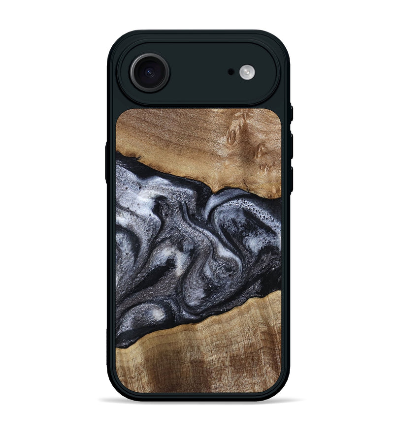 iPhone 17 Air Wood Phone Case - Leland (Black & White, 785861)