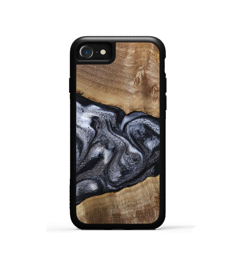 iPhone SE Wood Phone Case - Leland (Black & White, 785861)