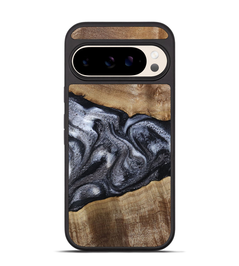 Pixel 10 Wood Phone Case - Leland (Black & White, 785861)