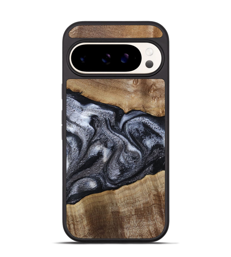 Pixel 9 Wood Phone Case - Leland (Black & White, 785861)
