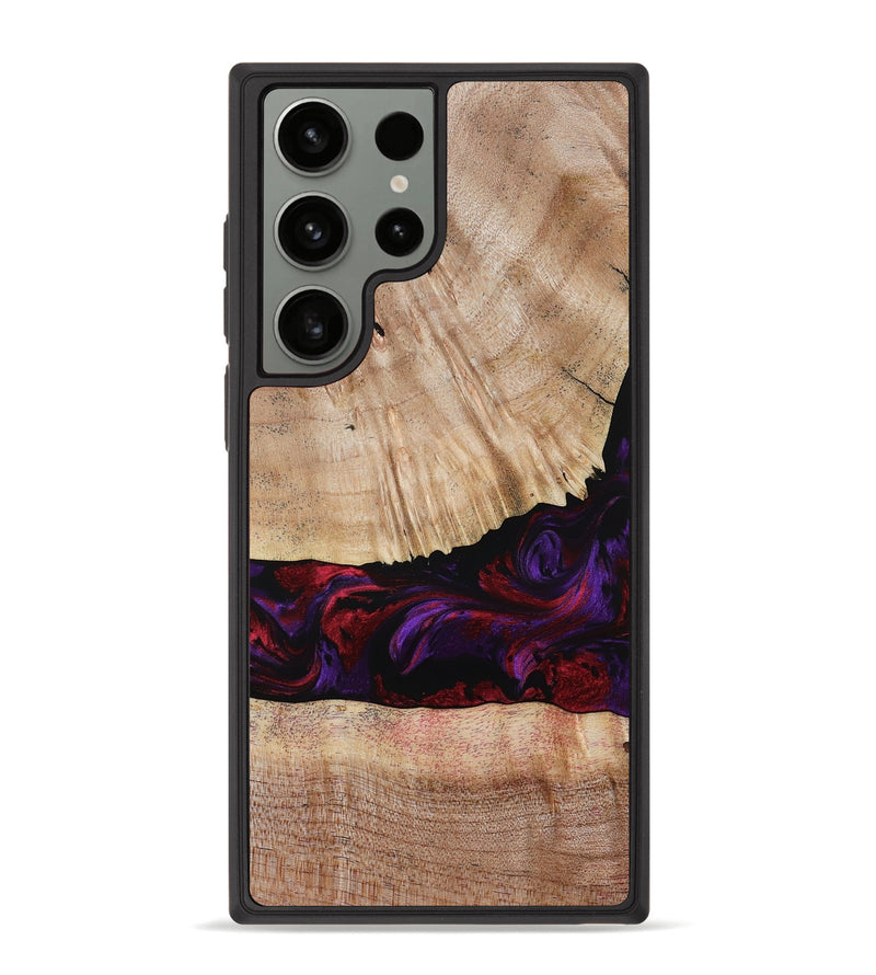 Galaxy S23 Ultra Wood Phone Case - Sampson (Purple, 785884)