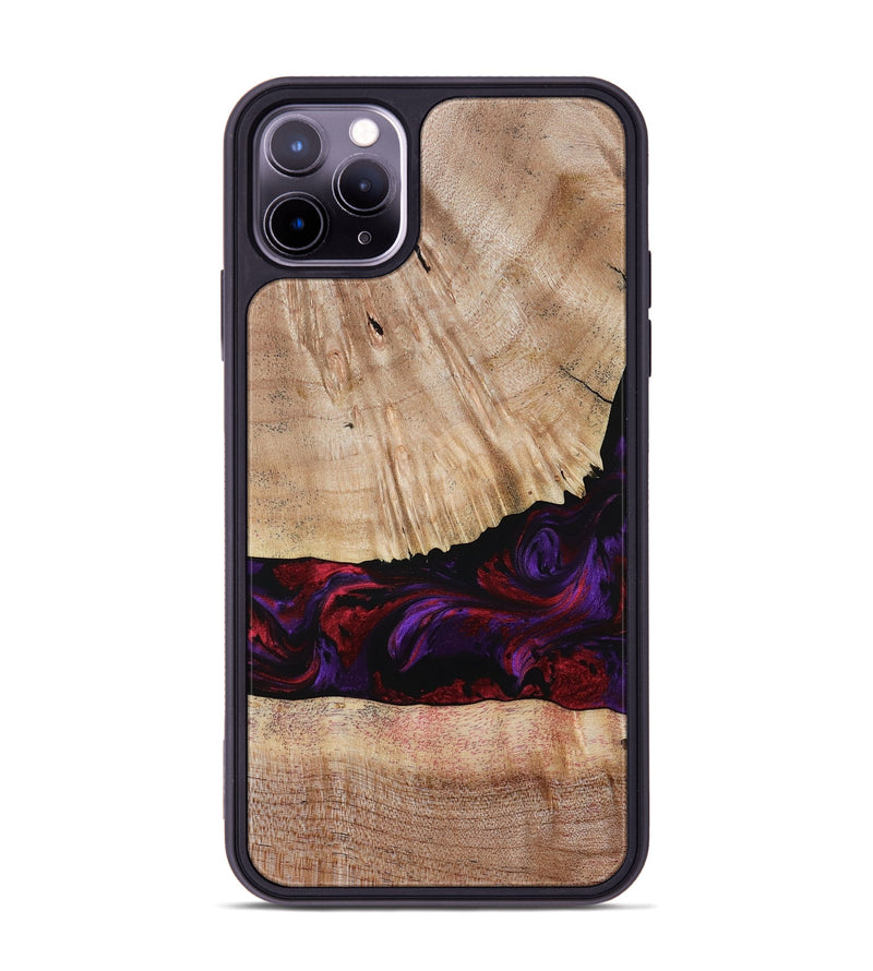iPhone 11 Pro Max Wood Phone Case - Sampson (Purple, 785884)