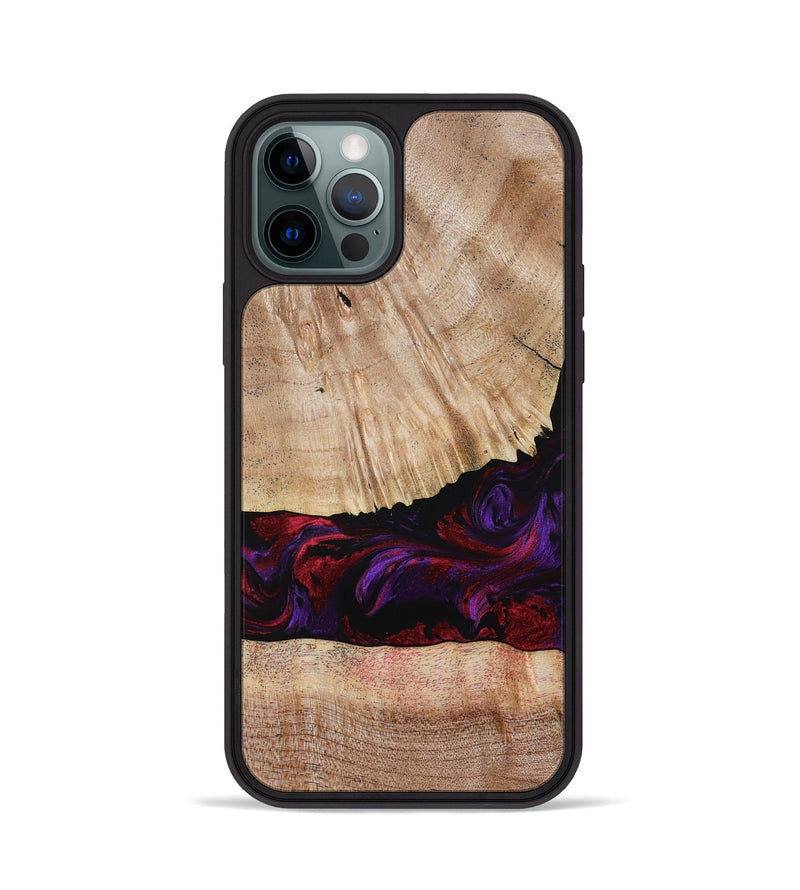 iPhone 12 Pro Wood Phone Case - Sampson (Purple, 785884)
