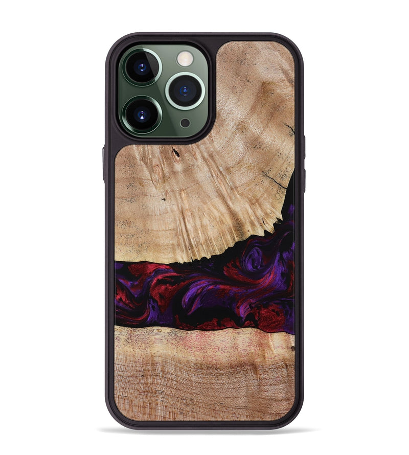 iPhone 13 Pro Max Wood Phone Case - Sampson (Purple, 785884)