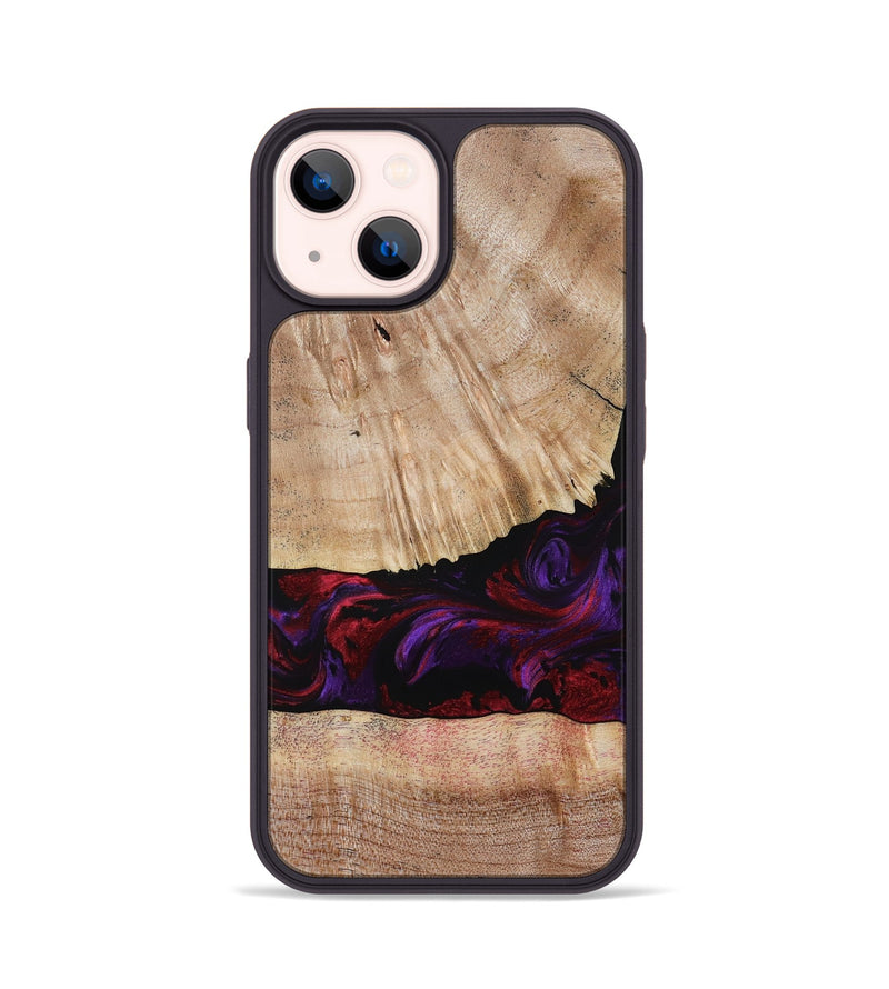 iPhone 14 Wood Phone Case - Sampson (Purple, 785884)