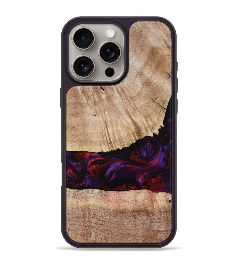 iPhone 16 Pro Max Wood Phone Case - Sampson (Purple, 785884)