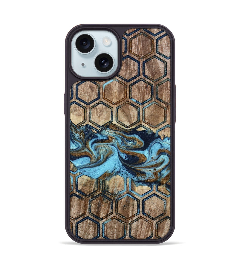 iPhone 15 Wood Phone Case - Giada (Pattern, 785908)