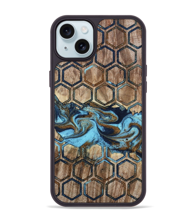 iPhone 15 Plus Wood Phone Case - Giada (Pattern, 785908)