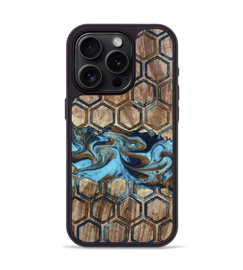 iPhone 15 Pro Wood Phone Case - Giada (Pattern, 785908)