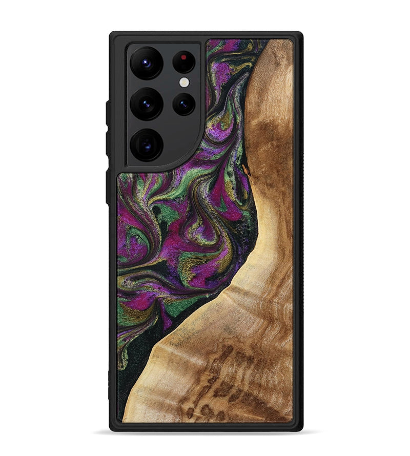 Galaxy S22 Ultra Wood Phone Case - Edwin (Green, 785957)