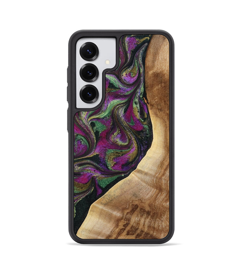Galaxy S25 Wood Phone Case - Edwin (Green, 785957)