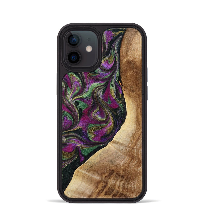 iPhone 12 Wood Phone Case - Edwin (Green, 785957)