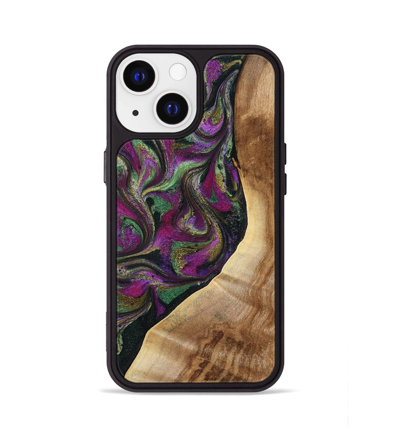 iPhone 13 Wood Phone Case - Edwin (Green, 785957)
