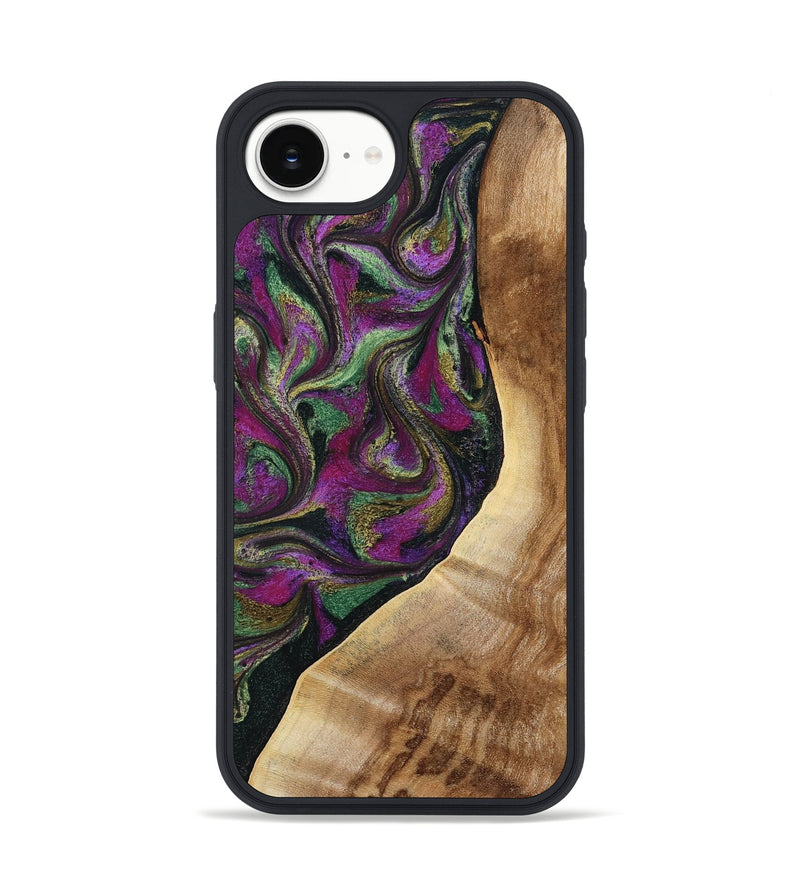 iPhone 16e Wood Phone Case - Edwin (Green, 785957)