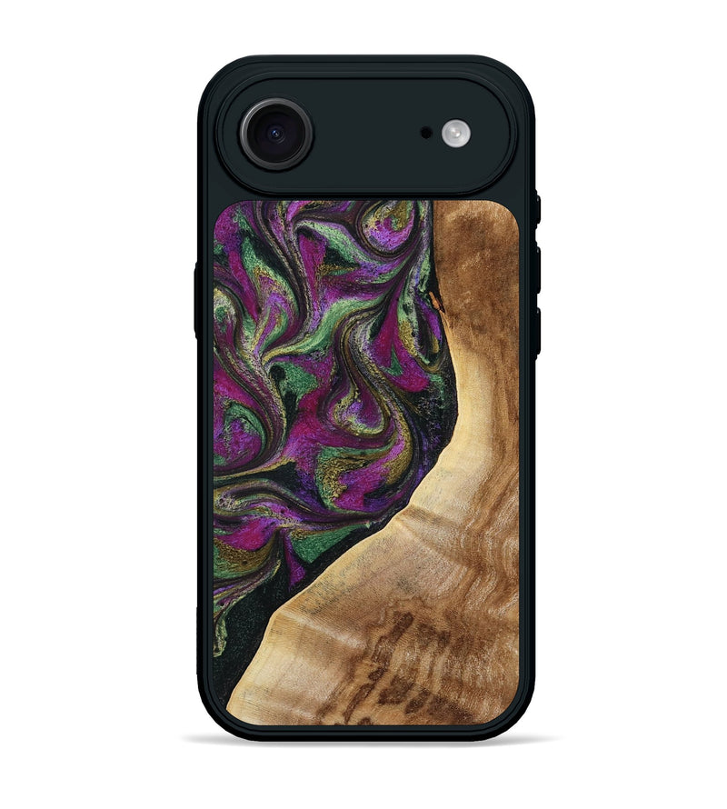 iPhone 17 Air Wood Phone Case - Edwin (Green, 785957)