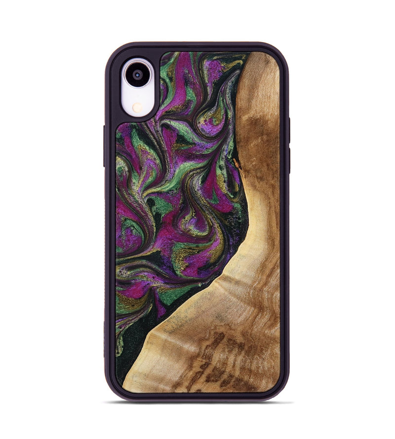 iPhone Xr Wood Phone Case - Edwin (Green, 785957)