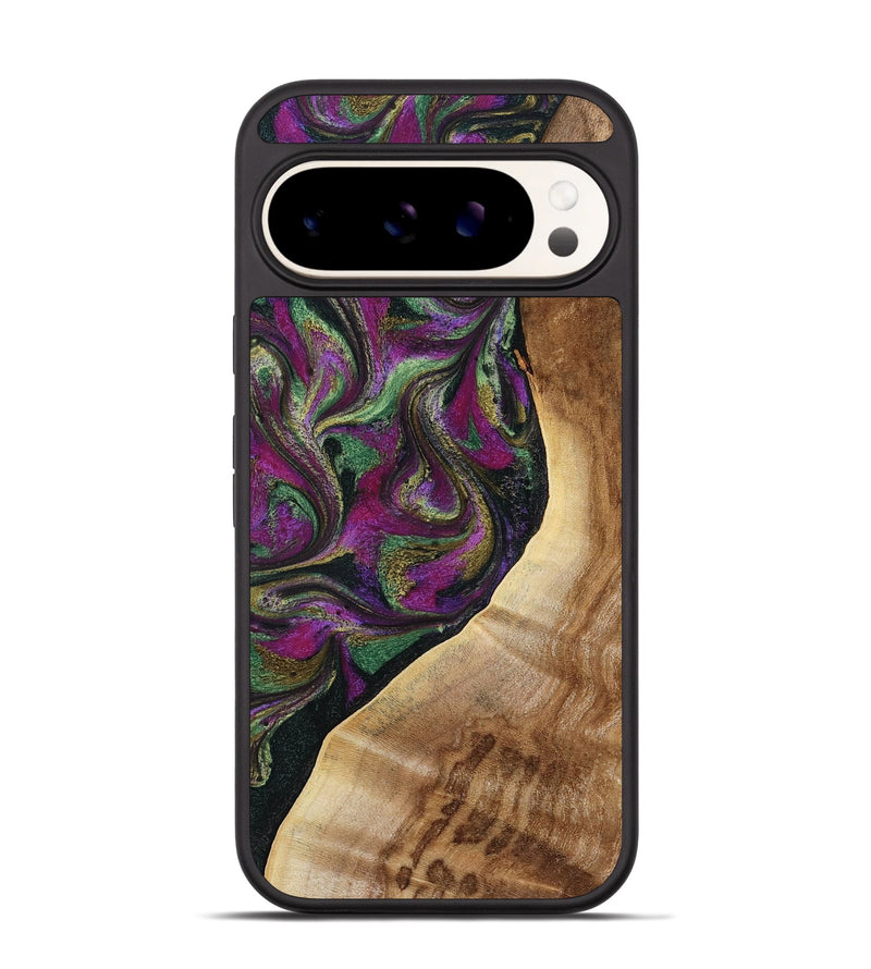 Pixel 9 Pro Wood Phone Case - Edwin (Green, 785957)
