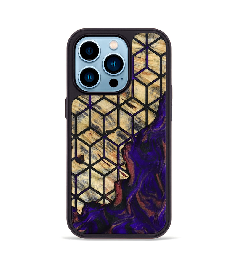iPhone 14 Pro Wood Phone Case - Jonah (Pattern, 785963)