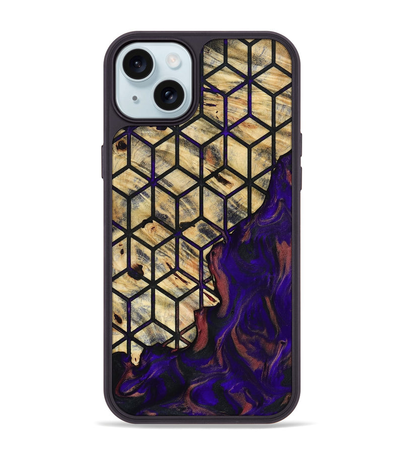 iPhone 15 Plus Wood Phone Case - Jonah (Pattern, 785963)