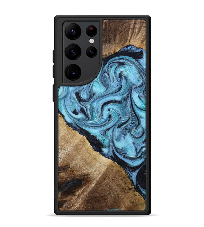 Galaxy S22 Ultra Wood Phone Case - Gustavo (Blue, 785980)