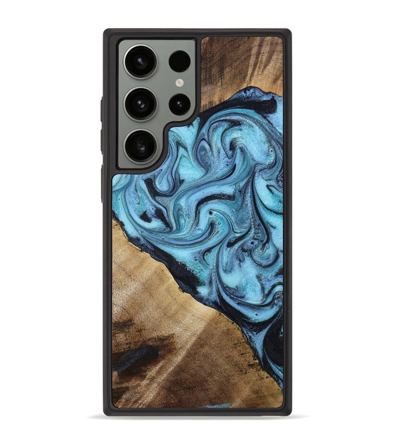 Galaxy S23 Ultra Wood Phone Case - Gustavo (Blue, 785980)