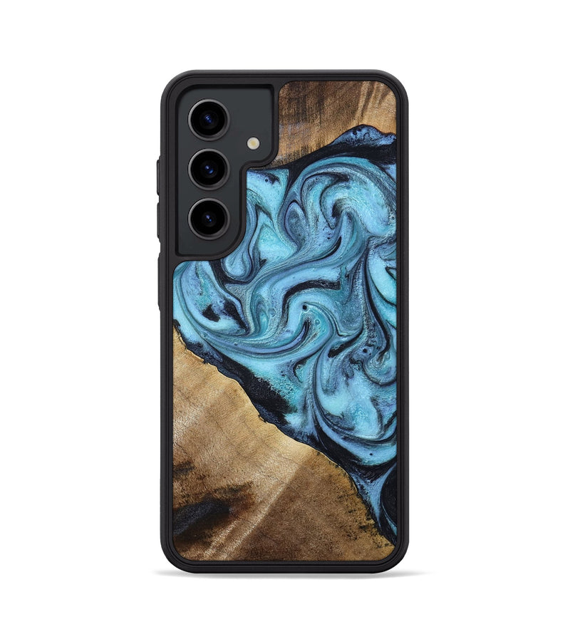 Galaxy S24 Wood Phone Case - Gustavo (Blue, 785980)