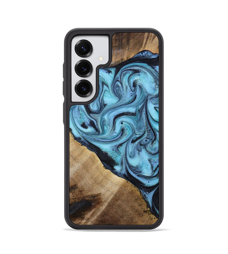 Galaxy S25 Wood Phone Case - Gustavo (Blue, 785980)