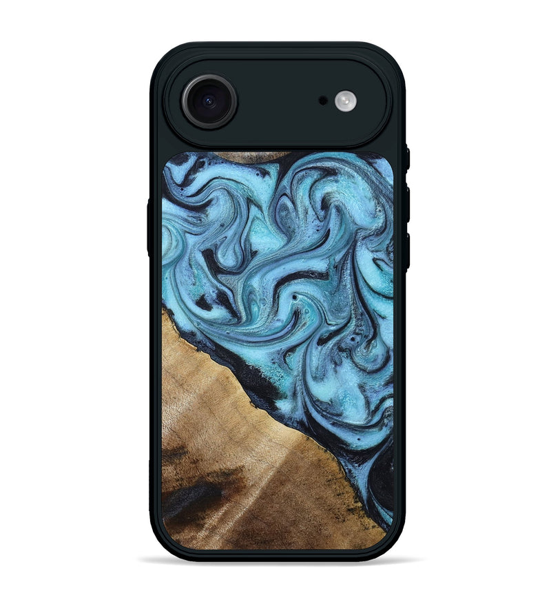 iPhone 17 Air Wood Phone Case - Gustavo (Blue, 785980)