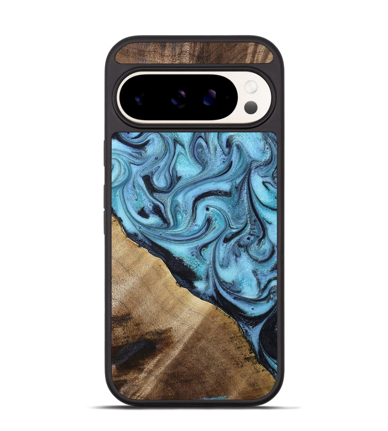Pixel 9 Pro Wood Phone Case - Gustavo (Blue, 785980)