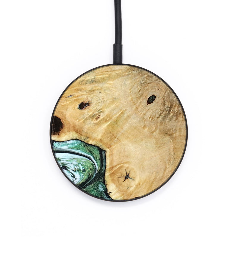 Circle Wood Wireless Charger - Rianna (Green, 785990)