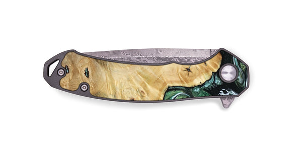 EDC Wood Pocket Knife - Rianna (Green, 785990)