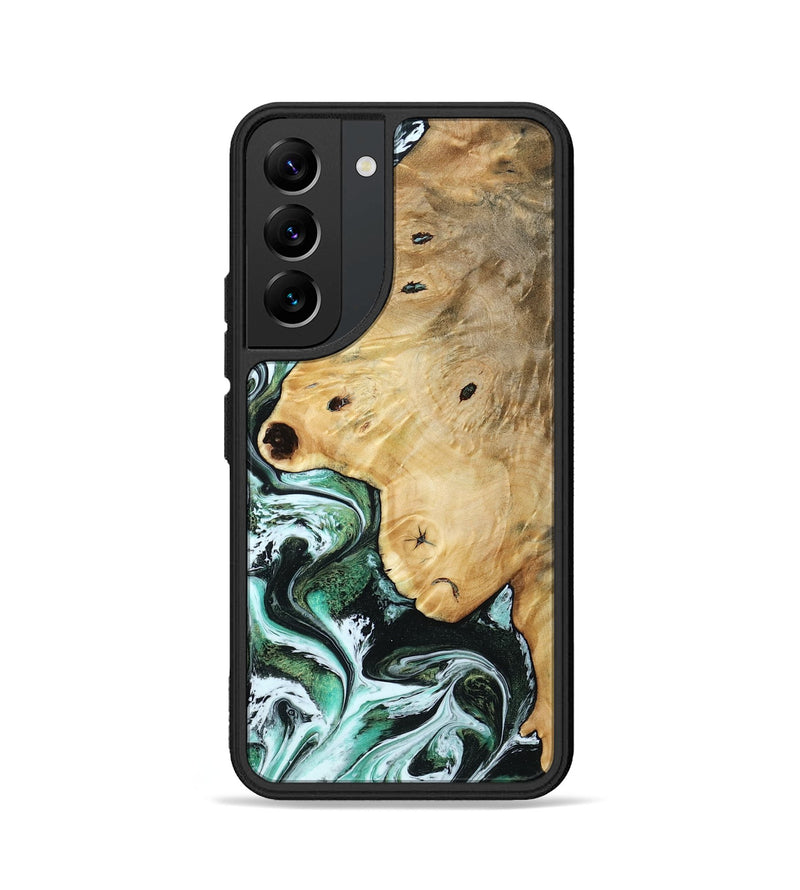 Galaxy S22 Wood Phone Case - Rianna (Green, 785990)