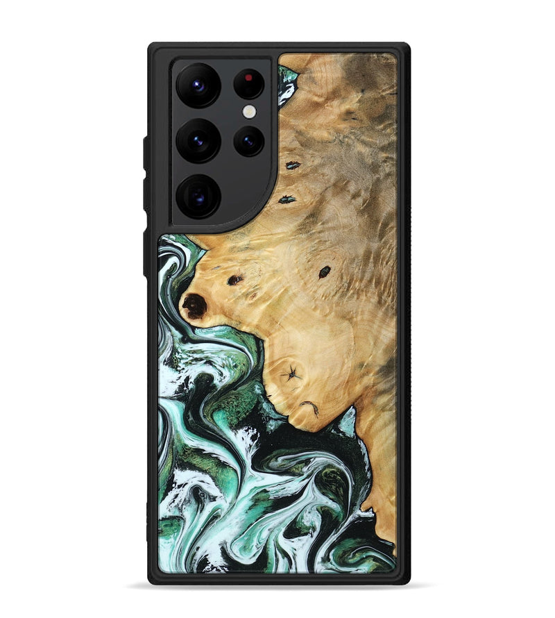Galaxy S22 Ultra Wood Phone Case - Rianna (Green, 785990)