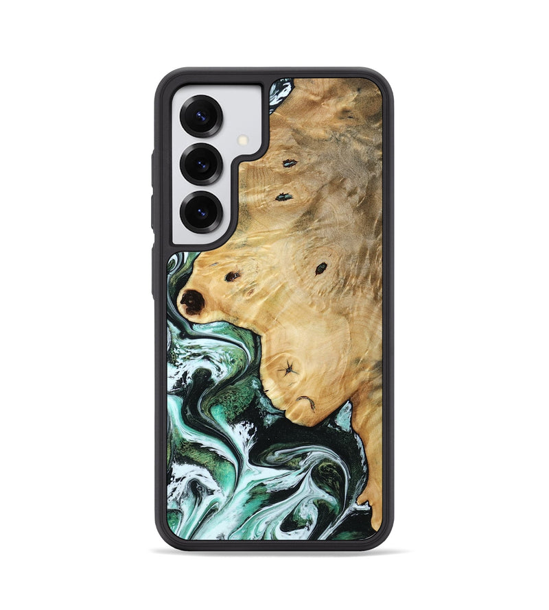 Galaxy S25 Wood Phone Case - Rianna (Green, 785990)