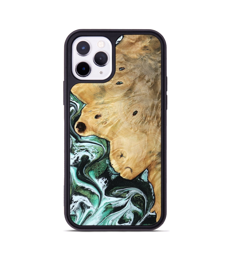 iPhone 11 Pro Wood Phone Case - Rianna (Green, 785990)