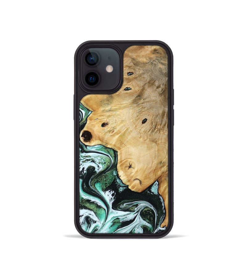 iPhone 12 mini Wood Phone Case - Rianna (Green, 785990)