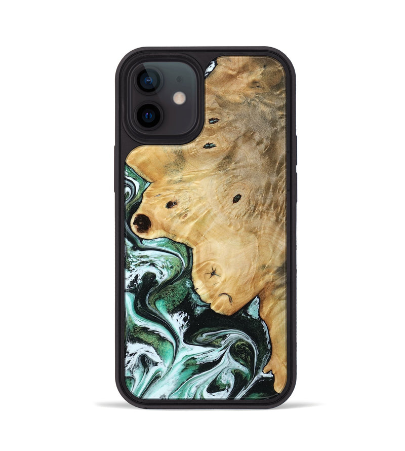 iPhone 12 Wood Phone Case - Rianna (Green, 785990)
