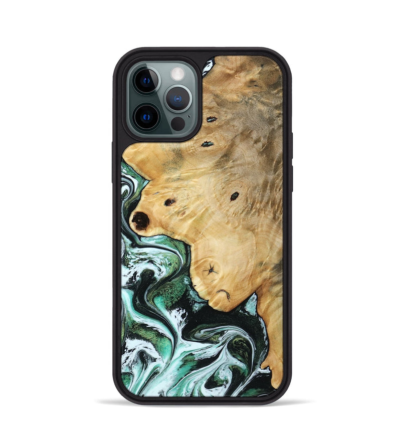 iPhone 12 Pro Wood Phone Case - Rianna (Green, 785990)